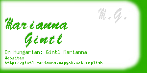 marianna gintl business card